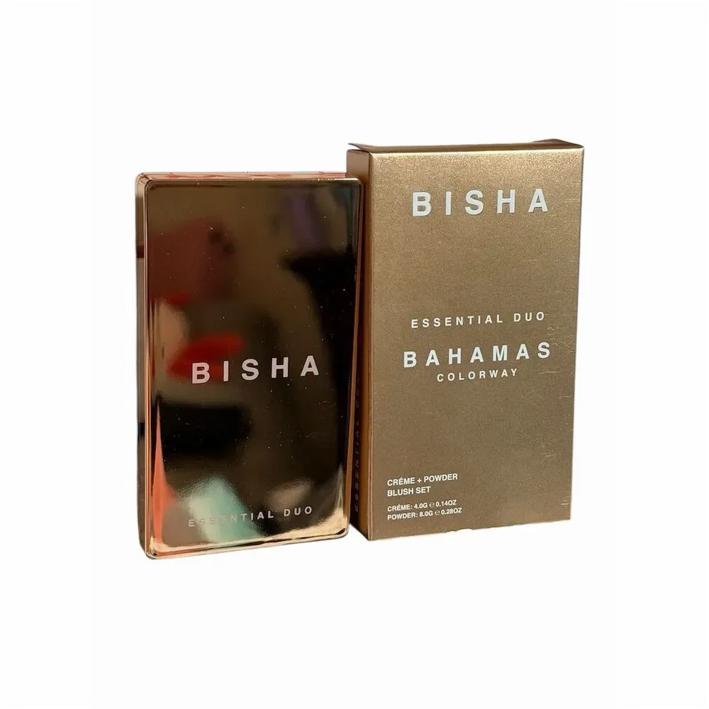 Bisha Essential Duo Blush Bahamas Radiant Cream-to-Powder Compact
